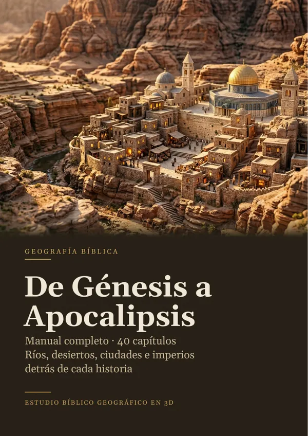 Portada del Manual completo de Geografía Bíblica