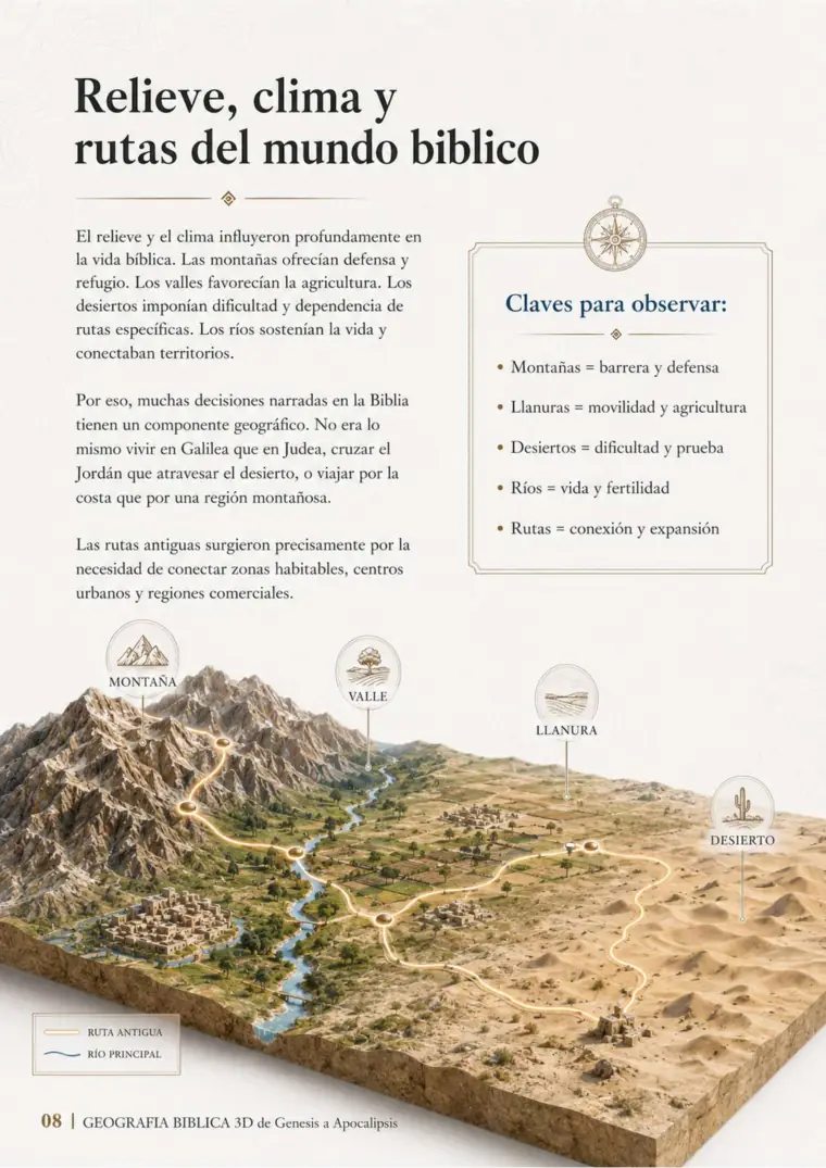 Relieve, clima y rutas del mundo bíblico