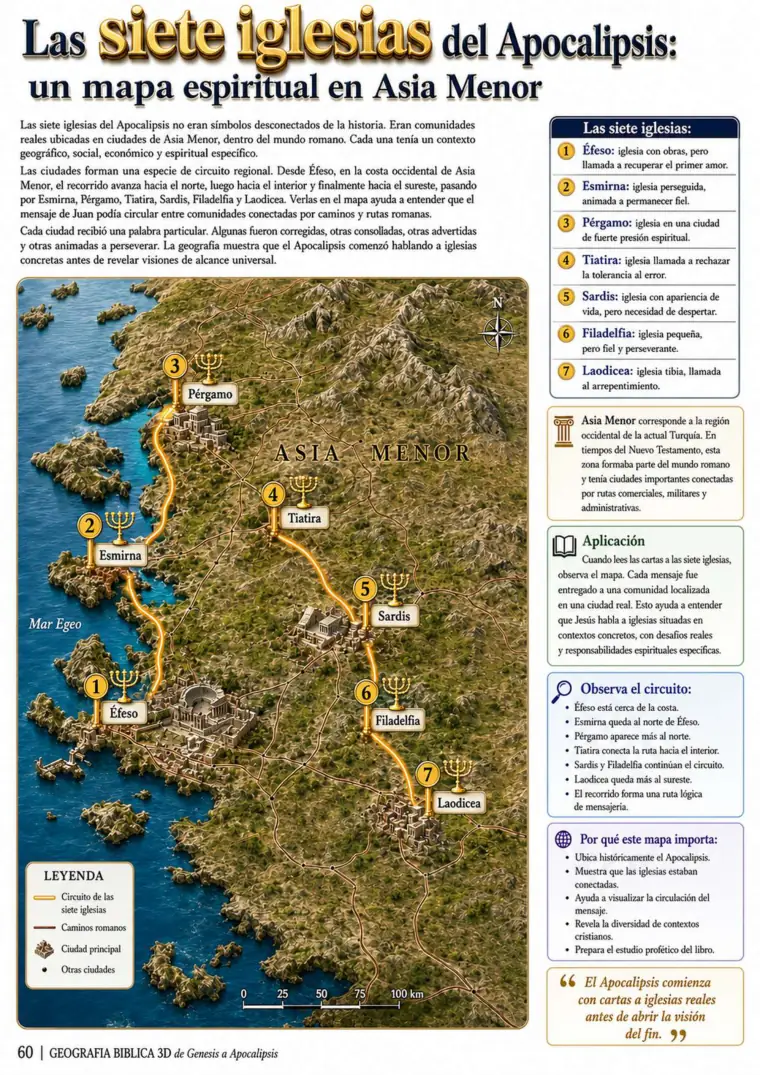 Las siete iglesias del Apocalipsis: un mapa espiritual en Asia Menor